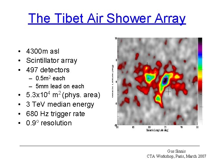 The Tibet Air Shower Array • 4300 m asl • Scintillator array • 497