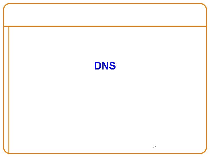DNS 23 DNS 23