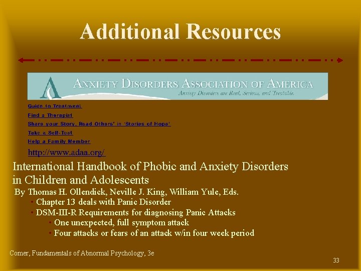 Additional Resources International Handbook of Phobic and Anxiety Disorders in Children and Adolescents By Additional Resources International Handbook of Phobic and Anxiety Disorders in Children and Adolescents By