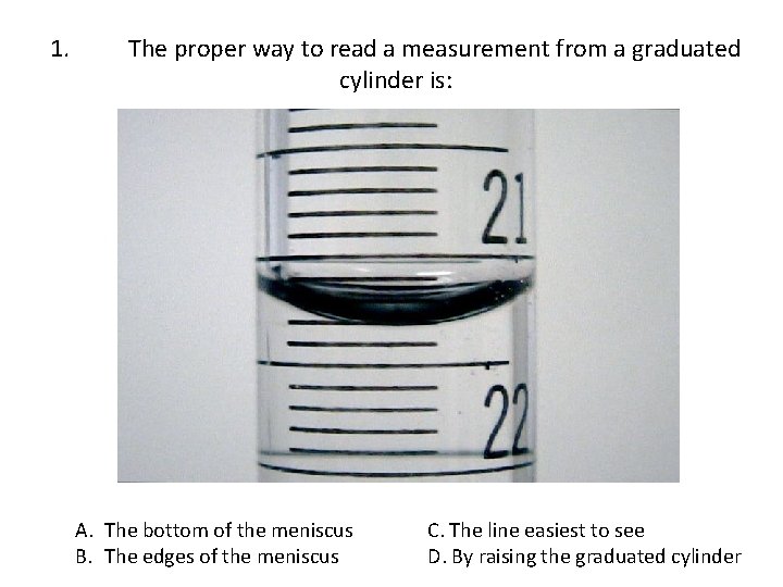 1 The proper way to read a measurement