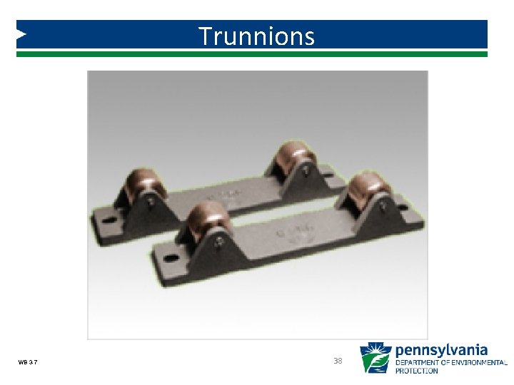 Trunnions WB 3 -7 38 Trunnions WB 3 -7 38