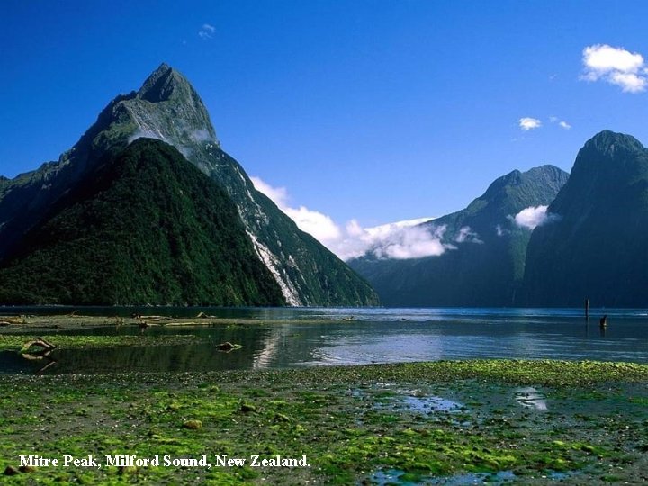 Mitre Peak, Milford Sound, New Zealand. 