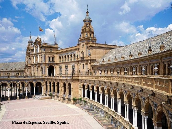 Plaza de. Espana, Seville, Spain. 