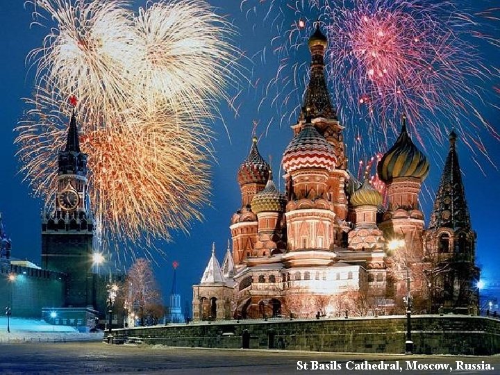 St Basils Cathedral, Moscow, Russia. 