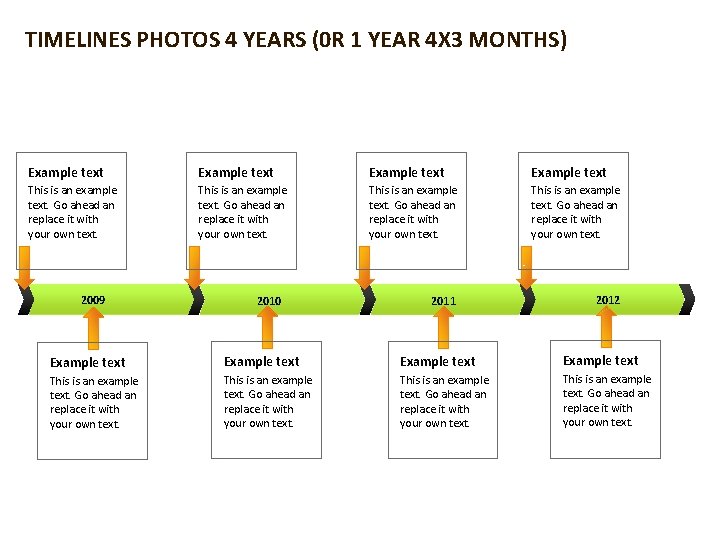 TIMELINES PHOTOS 4 YEARS (0 R 1 YEAR 4 X 3 MONTHS) Your own