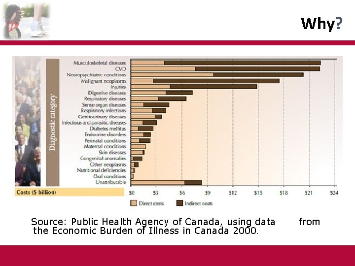 Why? Source: Public Health Agency of Canada, using data the Economic Burden of Illness