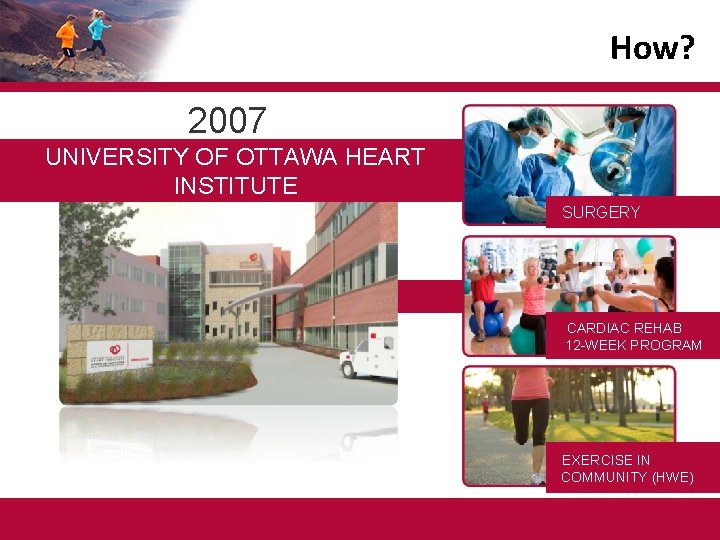 How? 2007 UNIVERSITY OF OTTAWA HEART INSTITUTE SURGERY CARDIAC REHAB 12 -WEEK PROGRAM EXERCISE