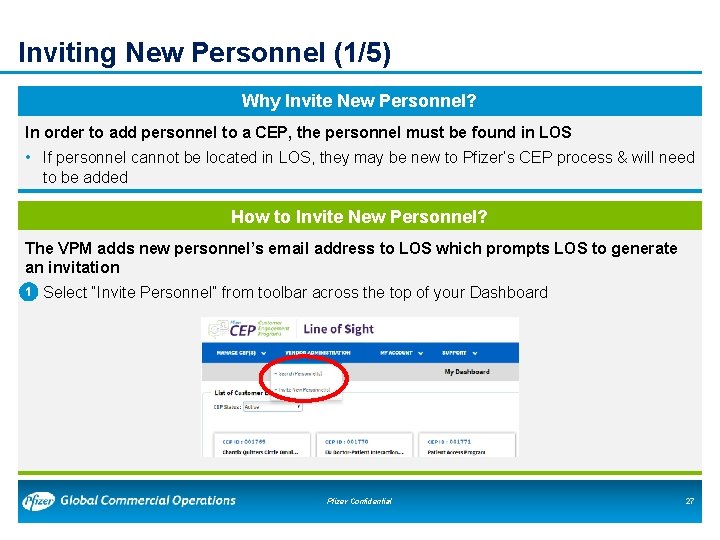Inviting New Personnel (1/5) Why Invite New Personnel? In order to add personnel to Inviting New Personnel (1/5) Why Invite New Personnel? In order to add personnel to