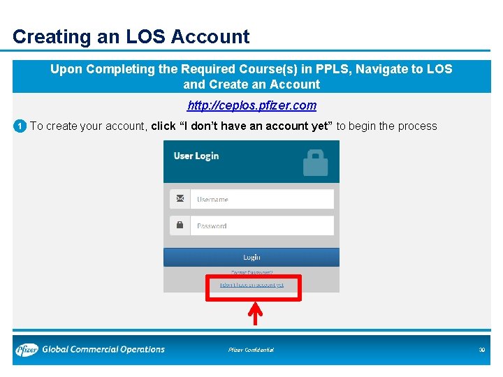 Creating an LOS Account Upon Completing the Required Course(s) in PPLS, Navigate to LOS Creating an LOS Account Upon Completing the Required Course(s) in PPLS, Navigate to LOS