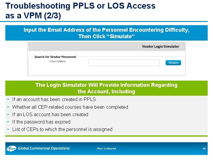 Troubleshooting PPLS or LOS Access as a VPM (2/3) Input the Email Address of Troubleshooting PPLS or LOS Access as a VPM (2/3) Input the Email Address of