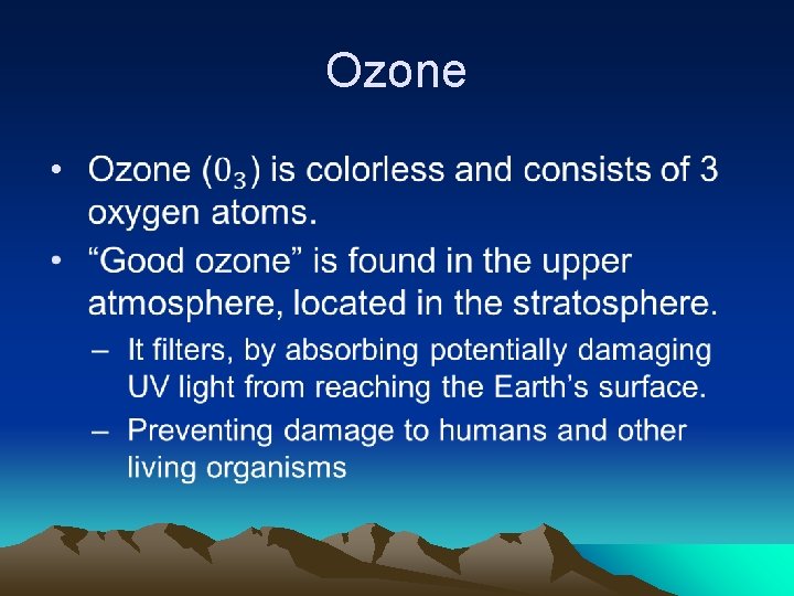 Ozone • 