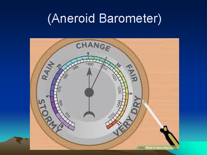 (Aneroid Barometer) 