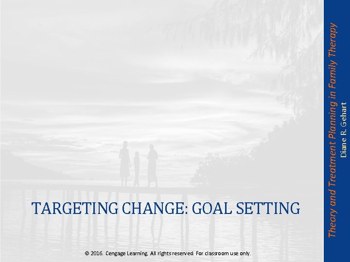 Diane R. Gehart Theory and Treatment Planning in Family Therapy TARGETING CHANGE: GOAL SETTING