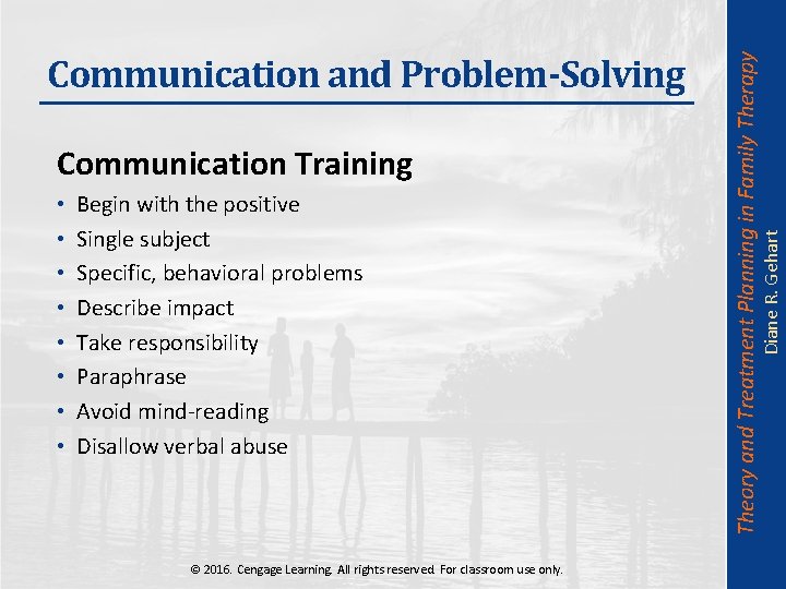  • • Begin with the positive Single subject Specific, behavioral problems Describe impact