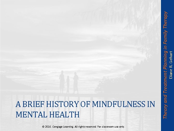 Diane R. Gehart Theory and Treatment Planning in Family Therapy A BRIEF HISTORY OF
