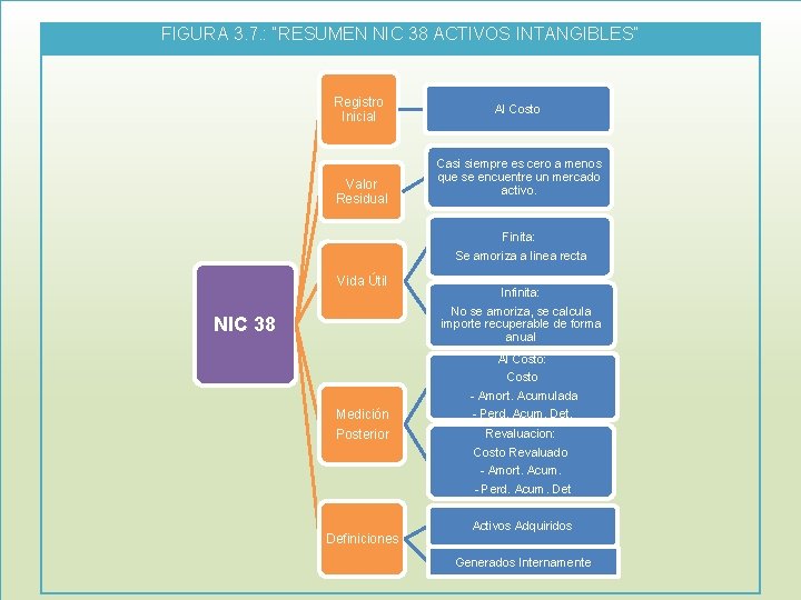 FIGURA 3. 7. : “RESUMEN NIC 38 ACTIVOS INTANGIBLES” Registro Inicial Valor Residual Al