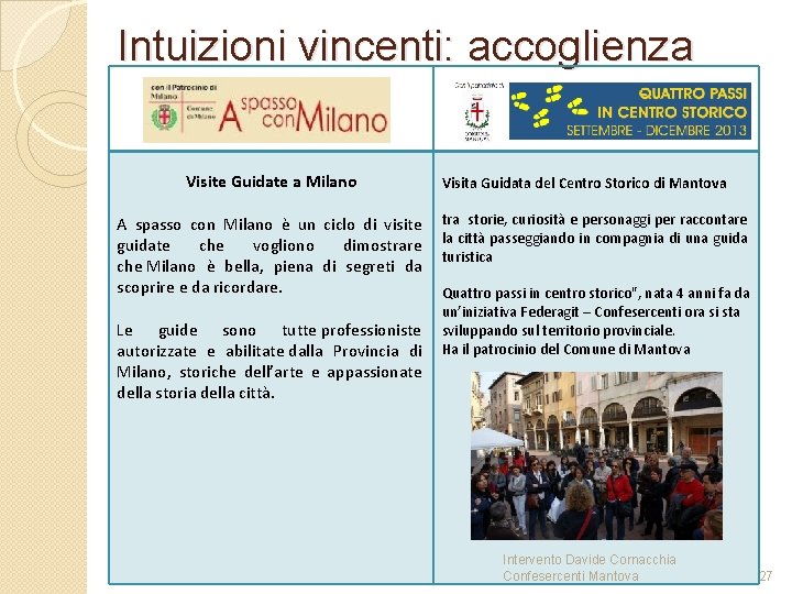 Intuizioni vincenti: accoglienza Visite Guidate a Milano A spasso con Milano è un ciclo Intuizioni vincenti: accoglienza Visite Guidate a Milano A spasso con Milano è un ciclo