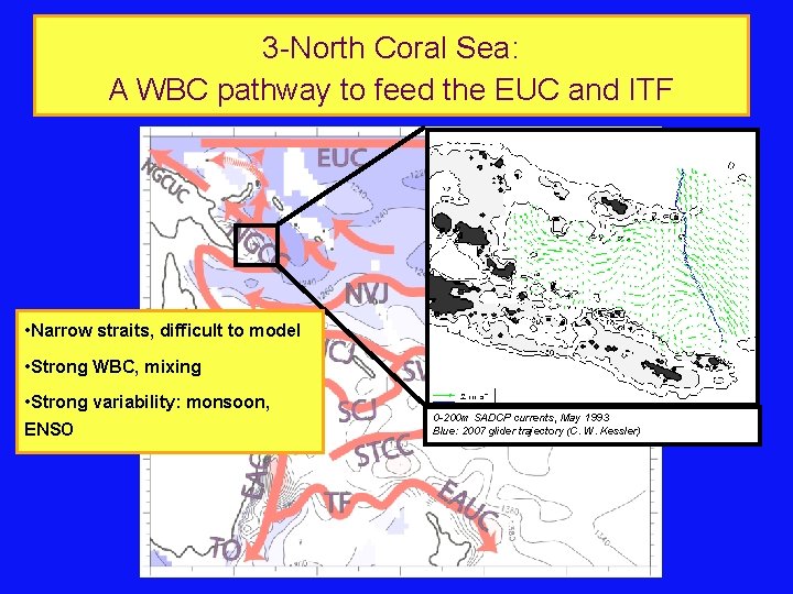 3 -North Coral Sea: A WBC pathway to feed the EUC and ITF •