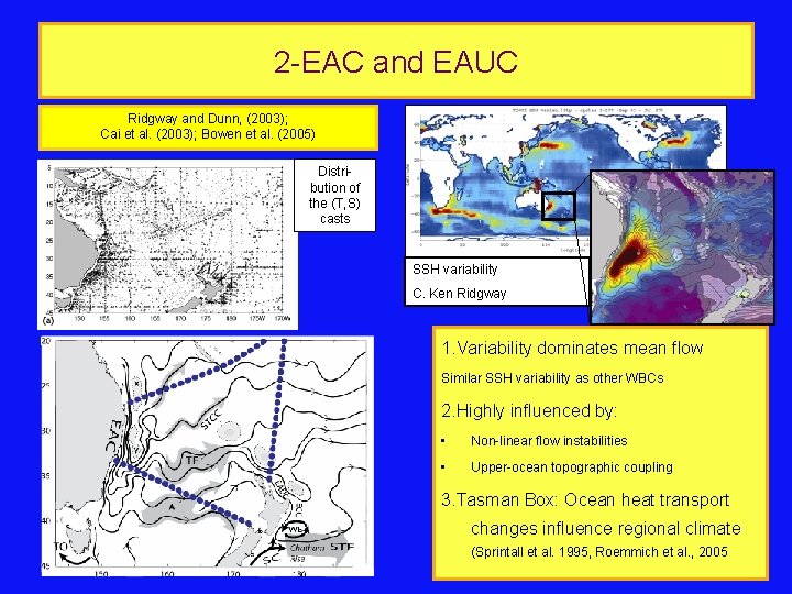 2 -EAC and EAUC Ridgway and Dunn, (2003); Cai et al. (2003); Bowen et