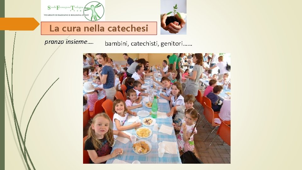 La cura nella catechesi pranzo insieme…. bambini, catechisti, genitori…… La cura nella catechesi pranzo insieme…. bambini, catechisti, genitori……