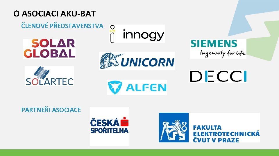 O ASOCIACI AKU-BAT ČLENOVÉ PŘEDSTAVENSTVA PARTNEŘI ASOCIACE 