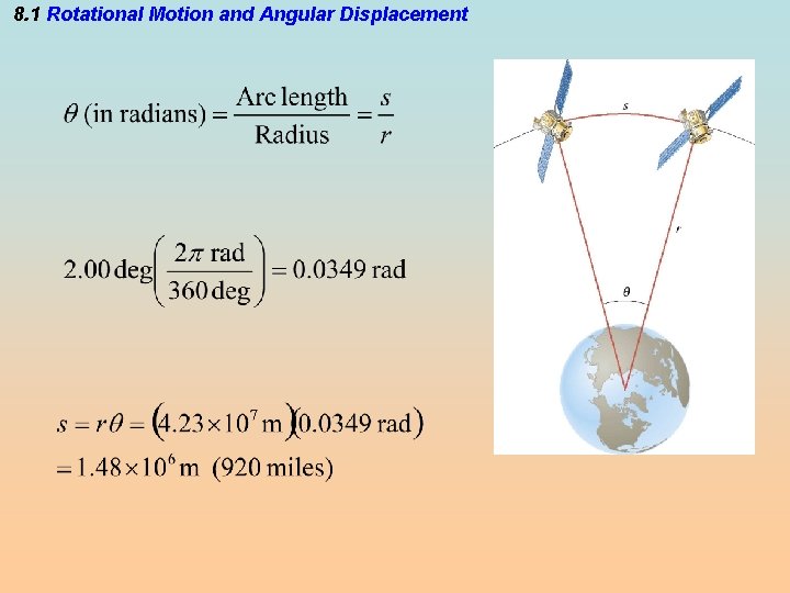 8. 1 Rotational Motion and Angular Displacement 