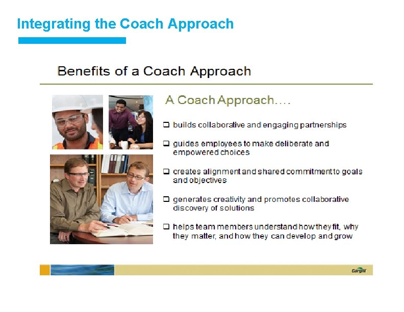 Integrating the Coach Approach 11 