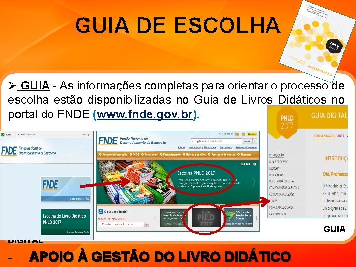 GUIA DE ESCOLHA Ø GUIA - As informações completas para orientar o processo de