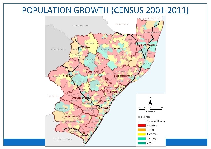 POPULATION GROWTH (CENSUS 2001 -2011) 