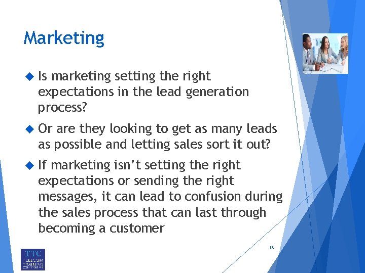 Marketing Is marketing setting the right expectations in the lead generation process? Or are