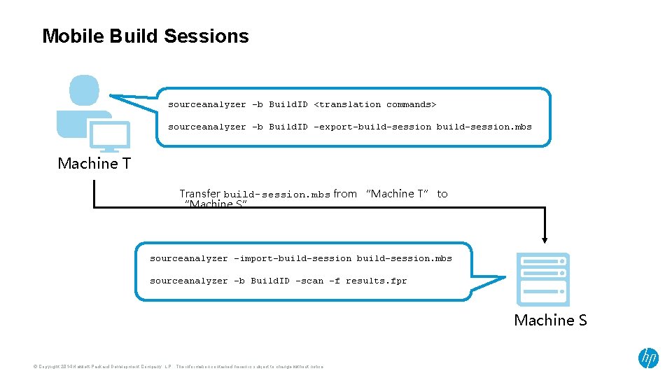 Mobile Build Sessions sourceanalyzer -b Build. ID <translation commands> sourceanalyzer -b Build. ID -export-build-session.