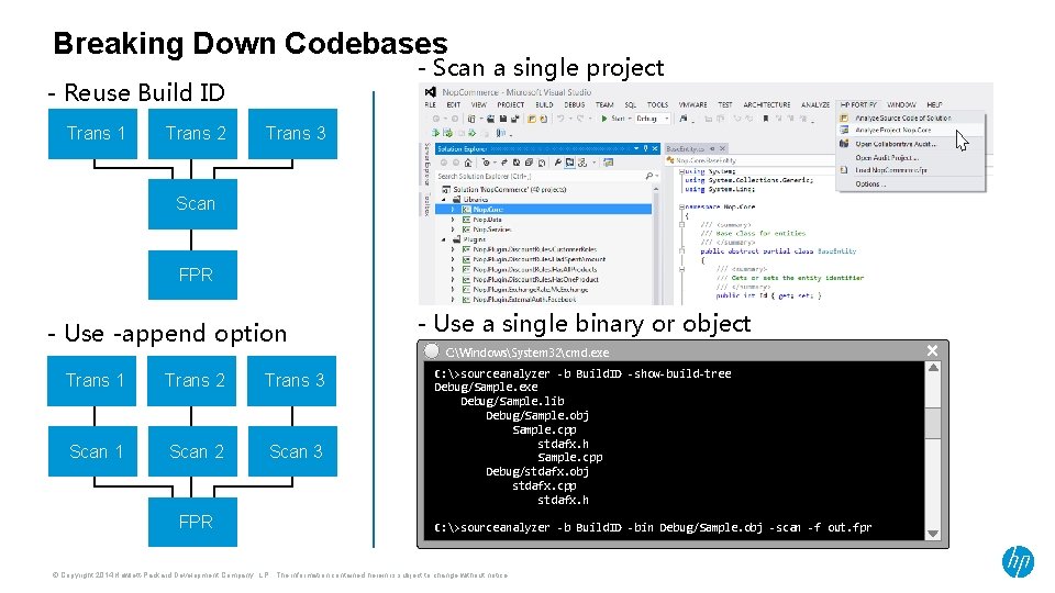 Breaking Down Codebases - Scan a single project - Reuse Build ID Trans 1