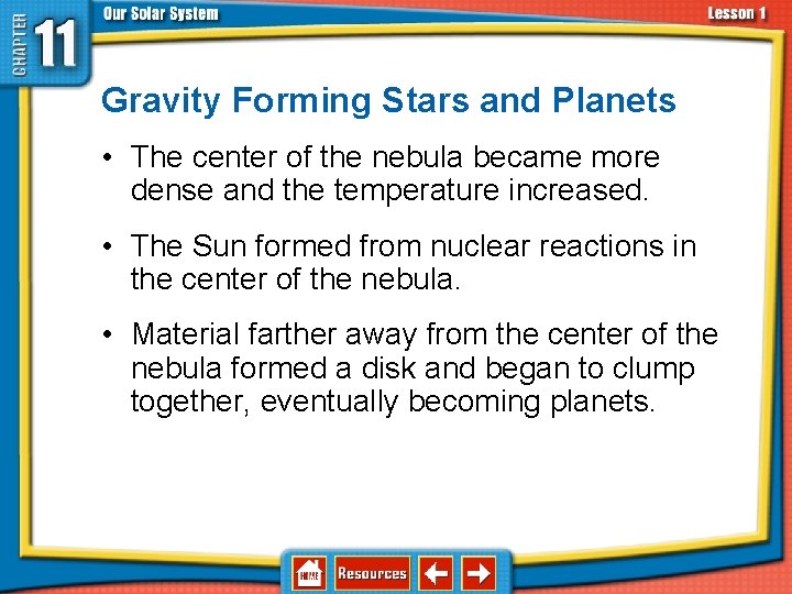 11. 1 Structure of the Solar System Gravity Forming Stars and Planets • The 11. 1 Structure of the Solar System Gravity Forming Stars and Planets • The