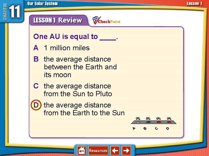 11. 1 Structure of the Solar System 1. 2. 3. 4. A B C 11. 1 Structure of the Solar System 1. 2. 3. 4. A B C
