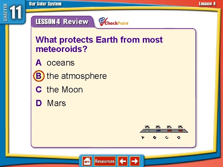 11. 4 Asteroids, Comets, and Meteoroids 1. 2. 3. 4. A B C D 11. 4 Asteroids, Comets, and Meteoroids 1. 2. 3. 4. A B C D