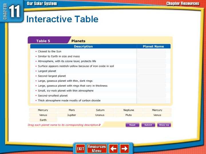 Interactive Table Interactive Table
