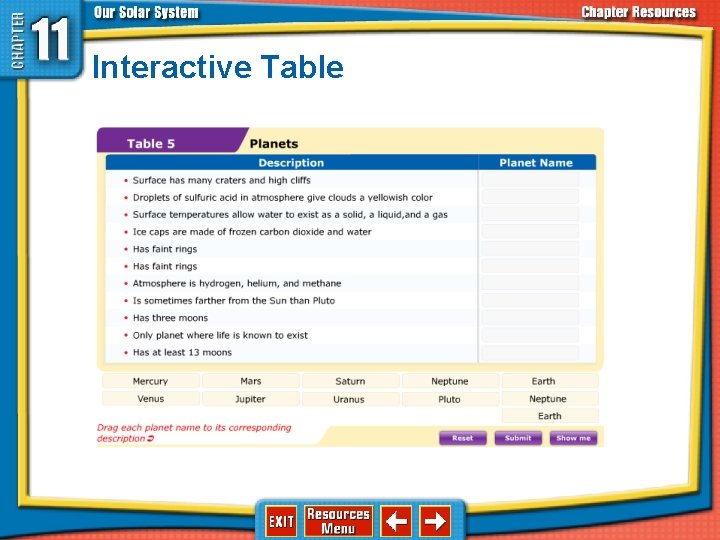Interactive Table Interactive Table