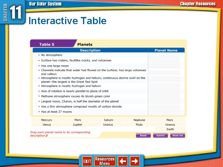 Interactive Table Interactive Table