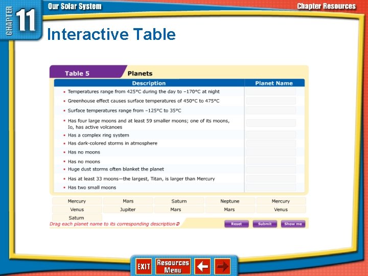 Interactive Table Interactive Table