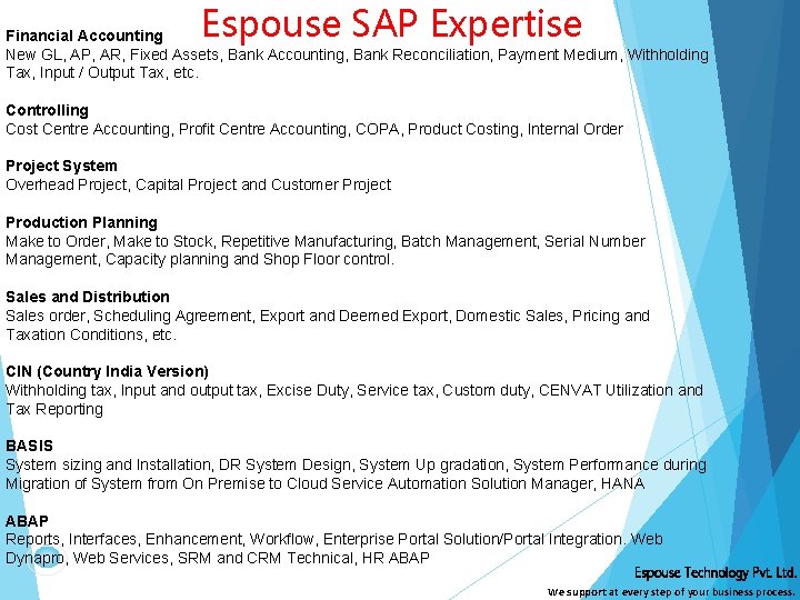 Espouse SAP Expertise Financial Accounting New GL, AP, AR, Fixed Assets, Bank Accounting, Bank