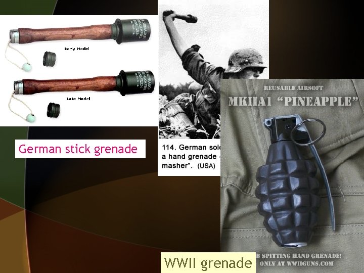 German stick grenade WWII grenade 
