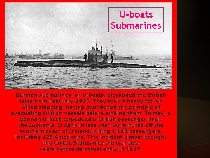 U-boats Submarines 