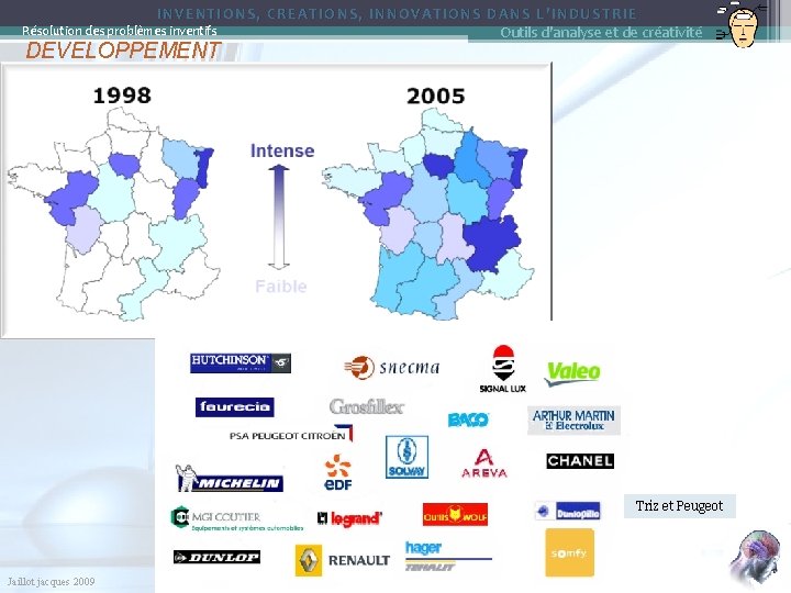 INVENTIONS, CREATIONS, INNOVATIONS DANS L’INDUSTRIE Outils d'analyse et de créativité Résolution des problèmes inventifs