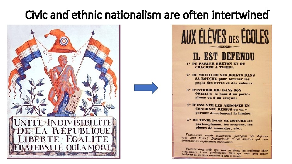 Civic and ethnic nationalism are often intertwined 