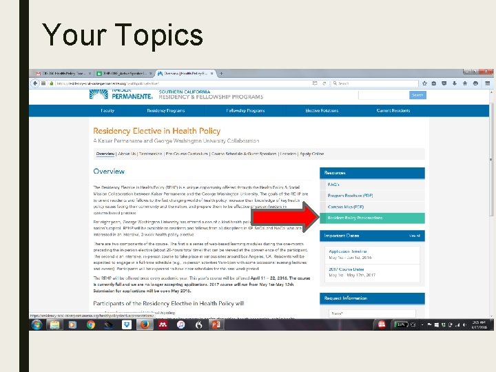 Your Topics 