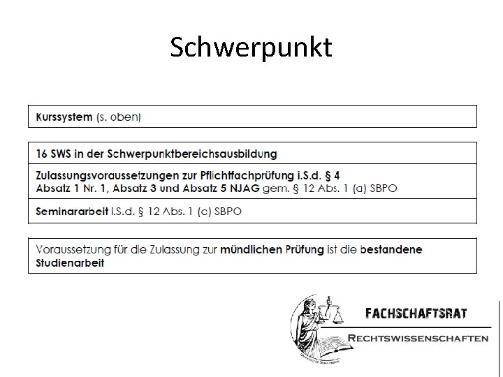 Schwerpunkt 