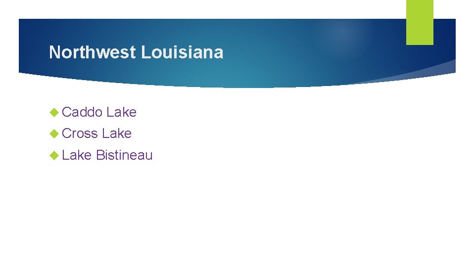 Northwest Louisiana Caddo Cross Lake Bistineau 