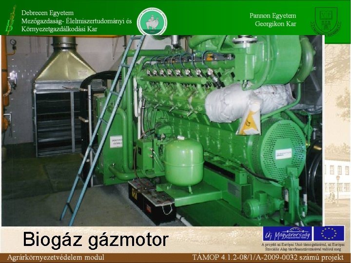 Biogáz gázmotor 