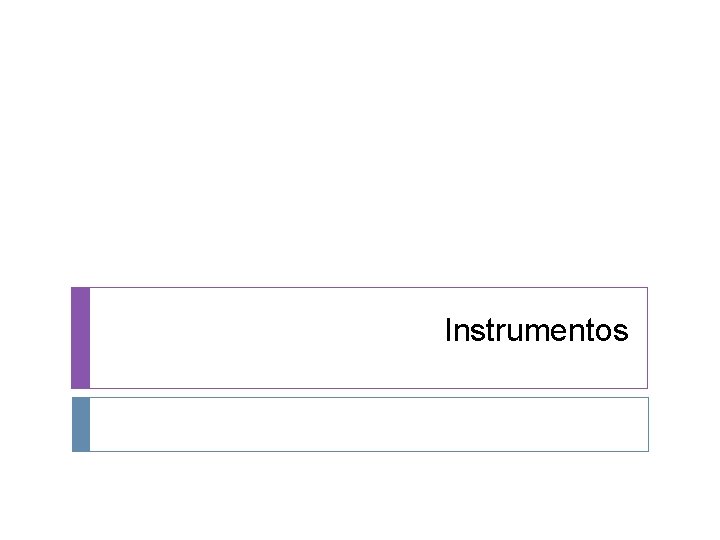 Instrumentos 