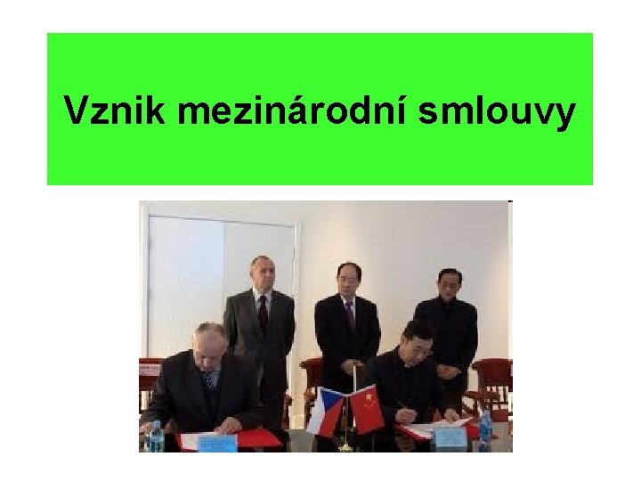 Vznik mezinárodní smlouvy 